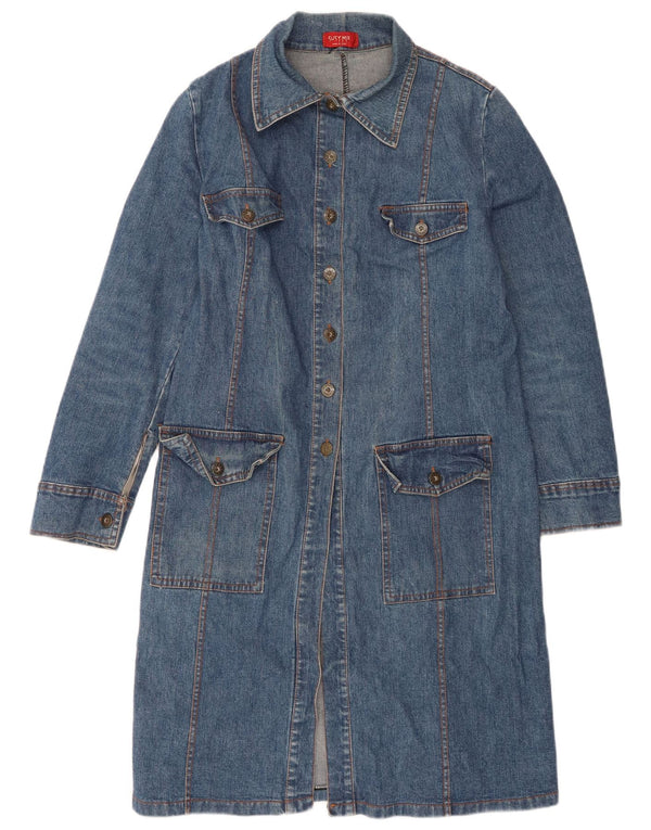 Trench in denim da donna Susy Mix UK 10 piccolo blu