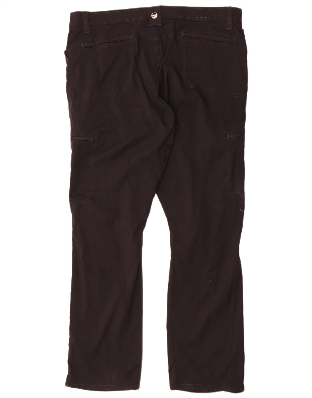 Pantaloni cargo dritti da donna WRANGLER W42 L30 nylon nero