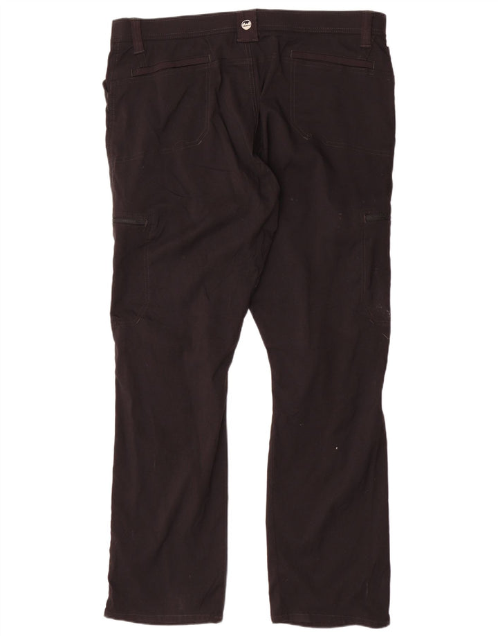 Pantaloni cargo dritti da donna WRANGLER W42 L30 nylon nero