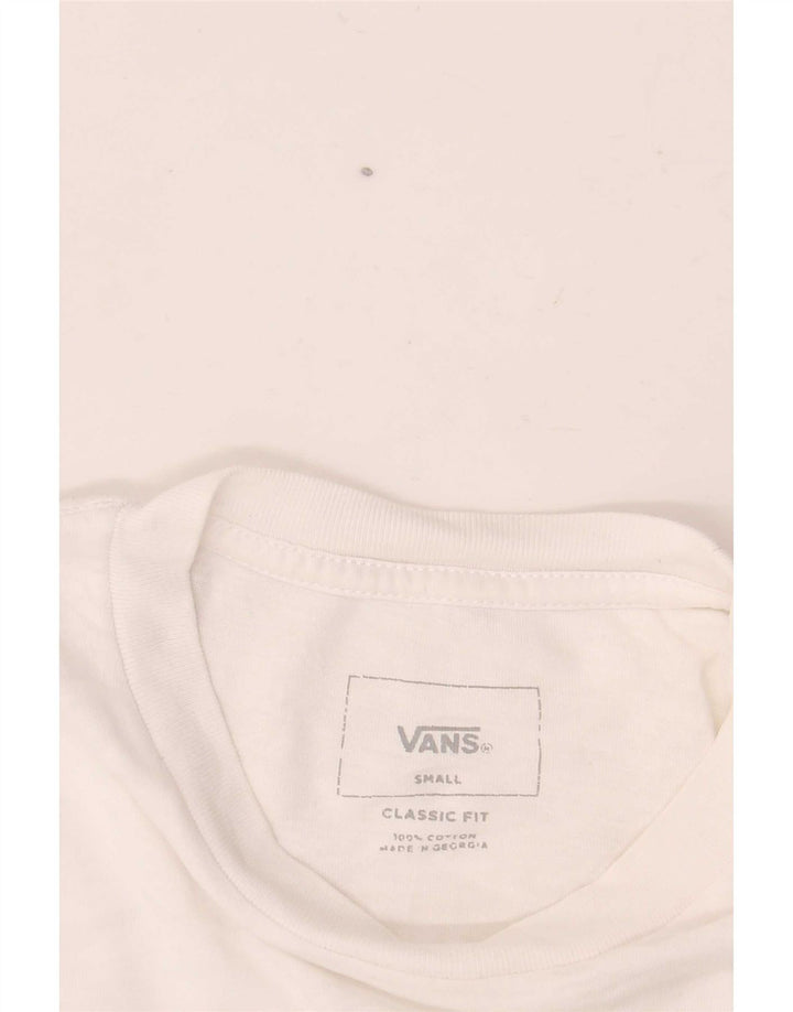 T-shirt grafica da uomo con vestibilità classica Vans, piccola, bianca