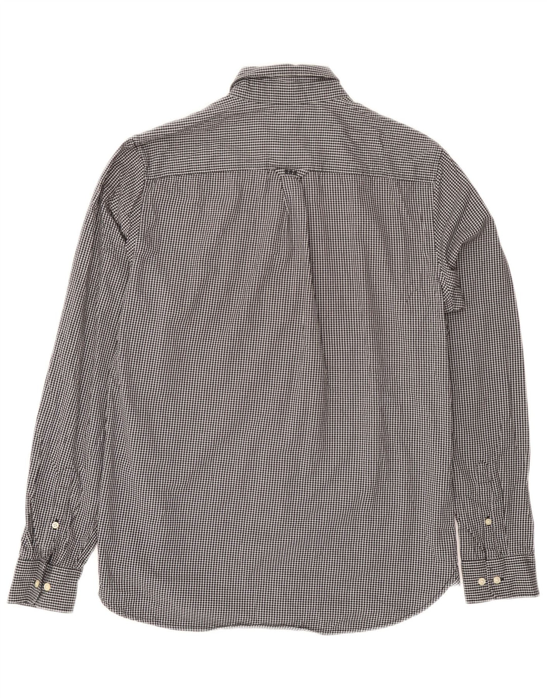 Camicia da uomo Superdry in cotone a quadretti nero medio