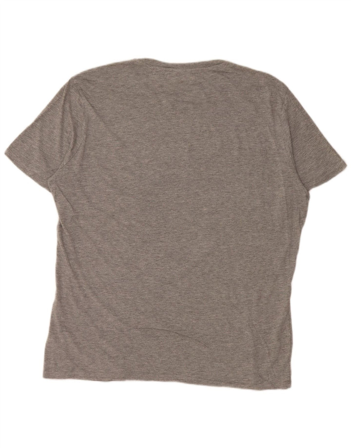 T-shirt grafica da uomo DIADORA Top XL in cotone grigio