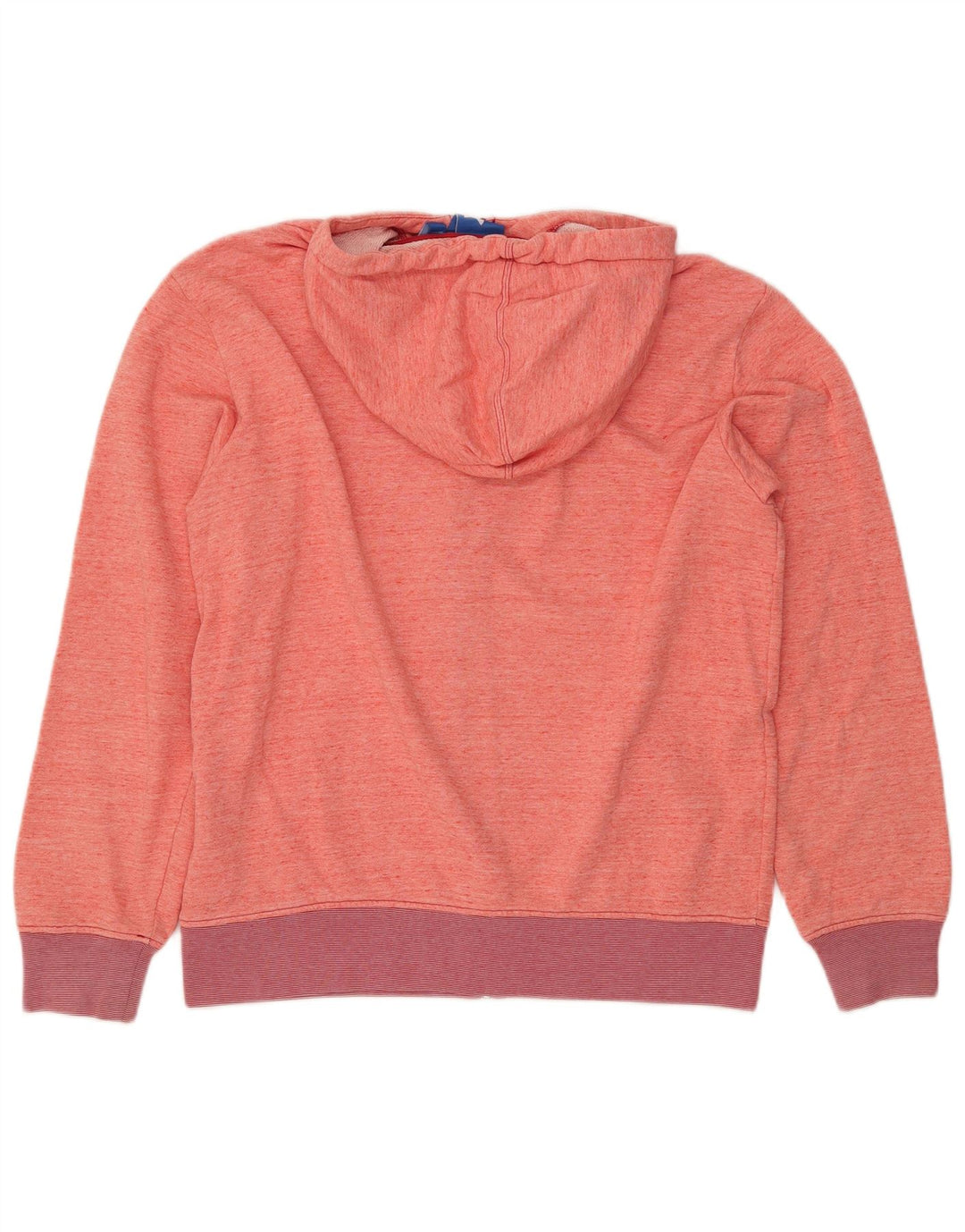 Maglione con cappuccio e zip da donna ADIDAS UK 14 cotone rosa medio