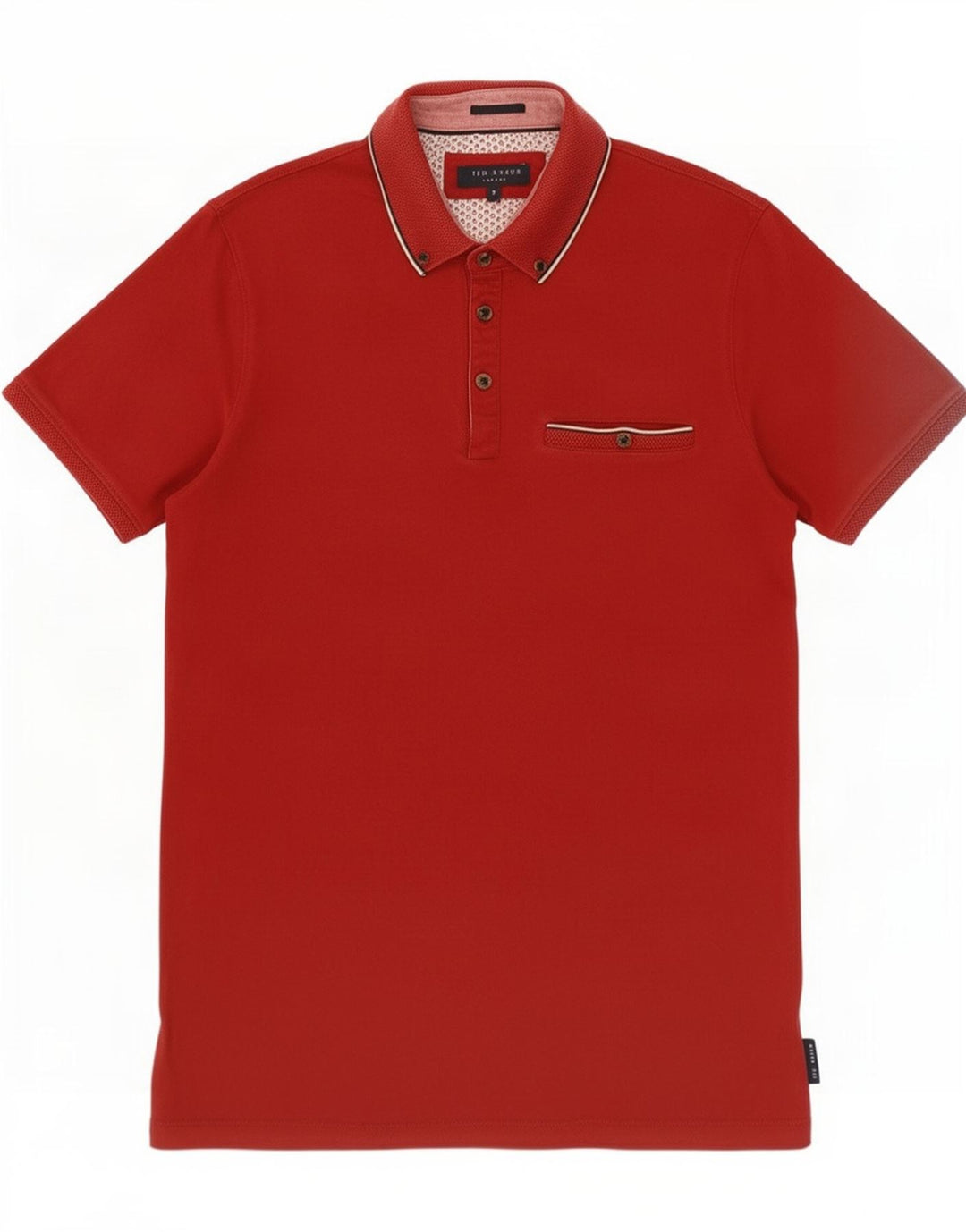Polo da uomo Ted Baker taglia 3 media rossa
