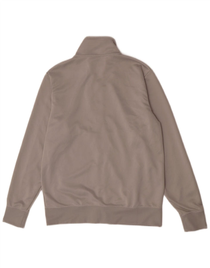 Giacca da tuta da uomo Nike in poliestere color block grigio medio