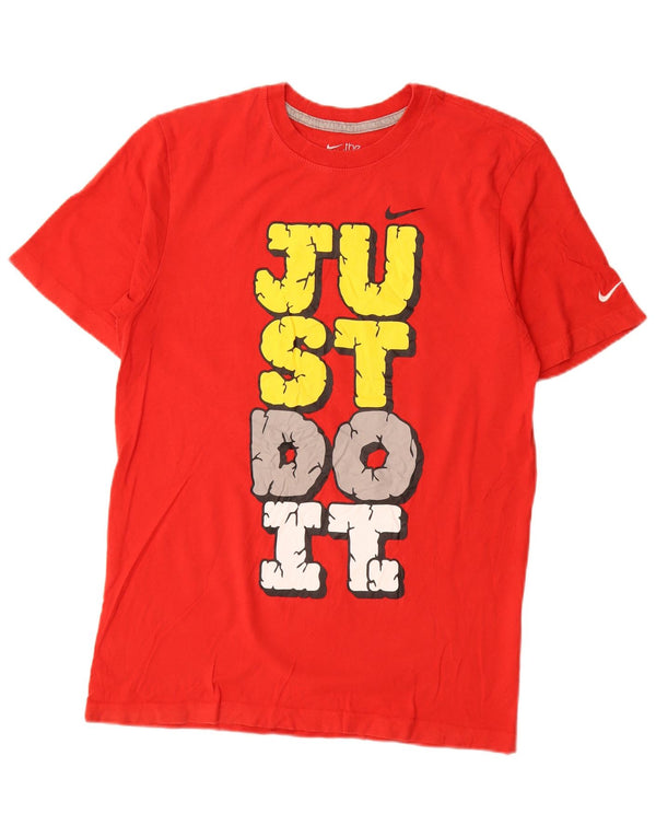 T-shirt grafica Nike da uomo con vestibilità standard, piccola, in cotone rosso