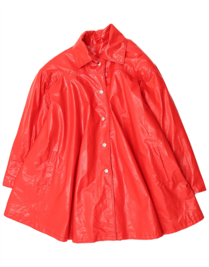 C&A Cappotto oversize da donna UK 14 Polivinile rosso medio