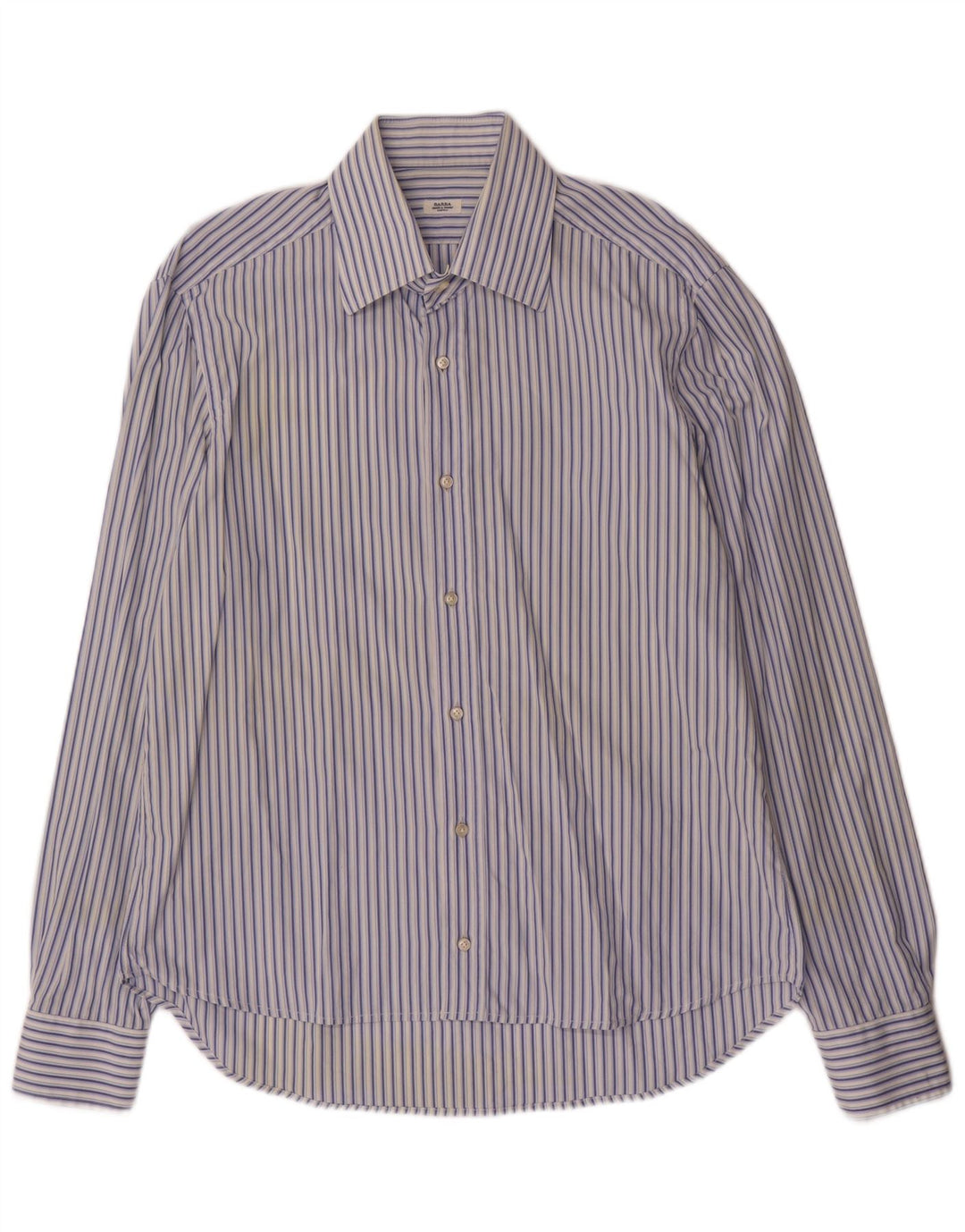 Camicia da uomo Barba taglia 17 XL a righe blu