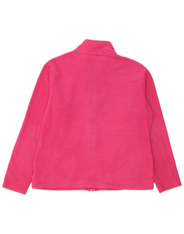 Giacca in pile da donna Marks & Spencer UK 18 XL poliestere rosa