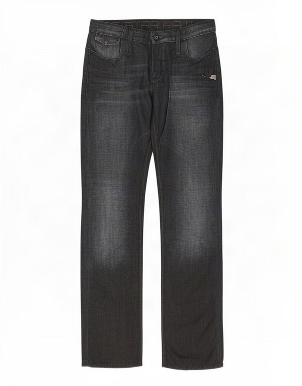 G-Star Womens Straight Jeans W27 L32 Navy Blue Cotton