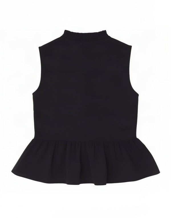 Hobbs Camicetta senza maniche da donna con allacciatura sul davanti UK 8 Small Poliestere blu navy