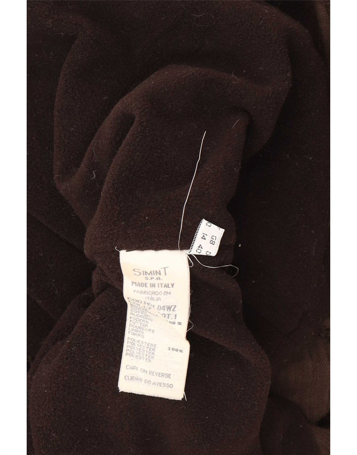 Cappotto in velluto a coste da donna Armani Jeans UK 14 Cotone marrone medio