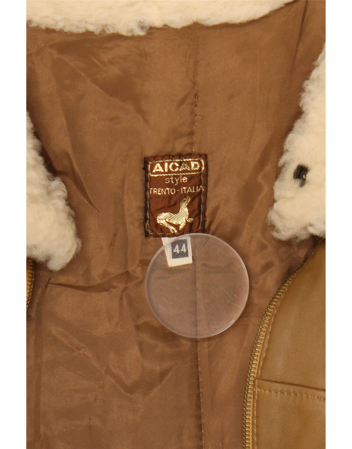 Giacca in Pelle Oversize da Donna Aicad IT 44 Marrone Medio