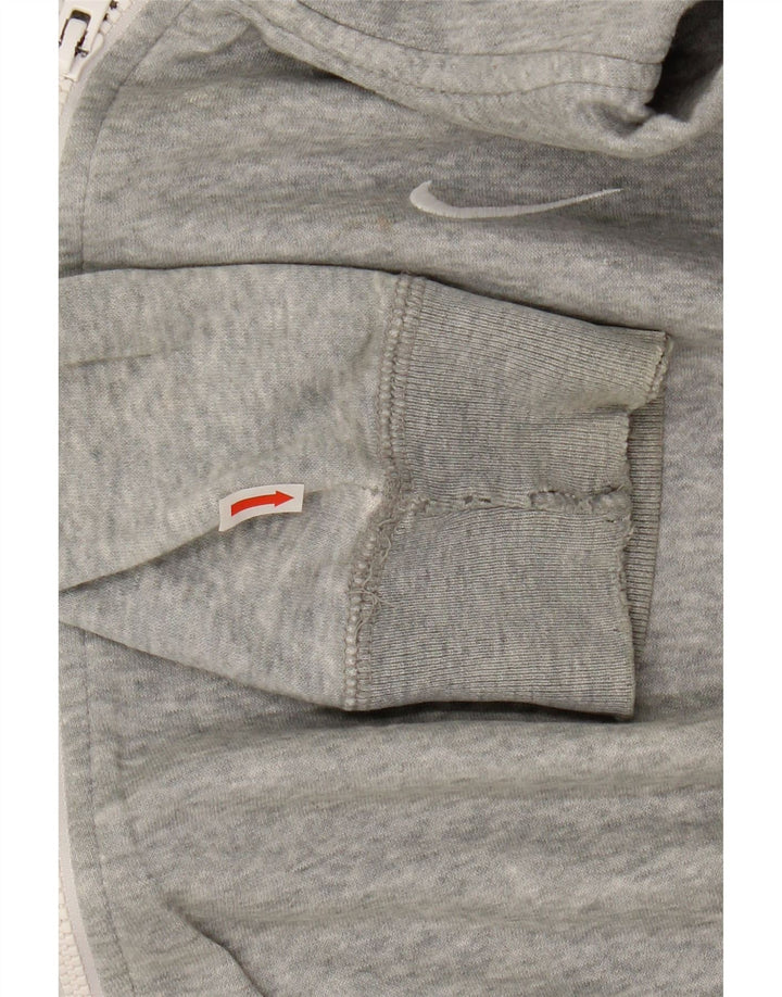 NIKE Mens Zip Hoodie Sweater XL Grey Cotton Vintage Nike and Second-Hand Nike from Messina Hembry 