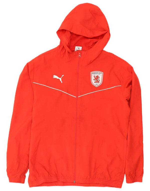 Giacca da tuta da uomo con cappuccio Puma Berwick City grande rossa in poliestere