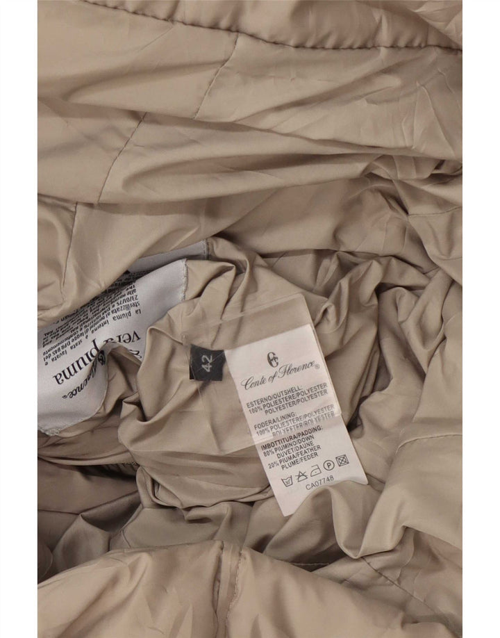 Piumino Donna Conte of Florence IT 42 Beige Medio Poliestere