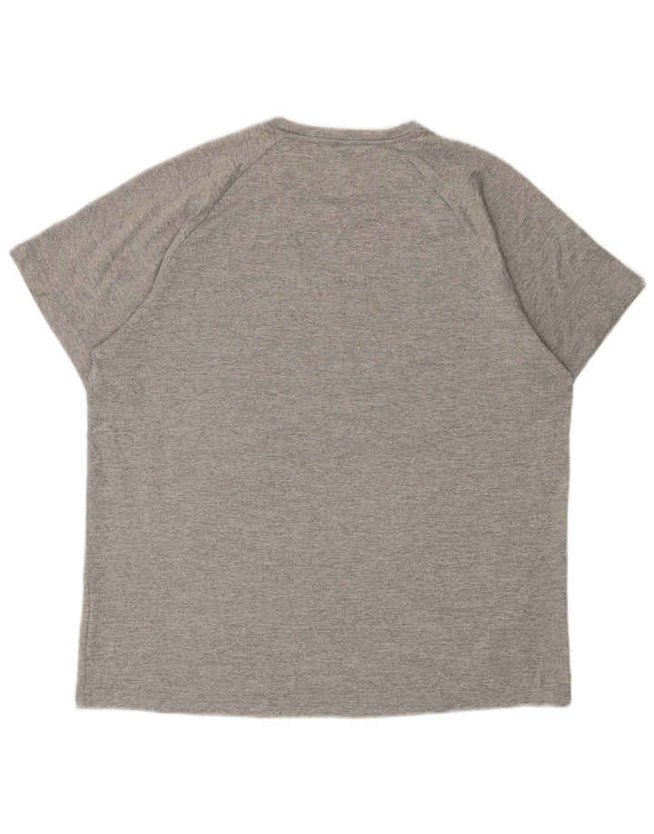 T-shirt ADIDAS da uomo Climalite Top grande grigio screziato