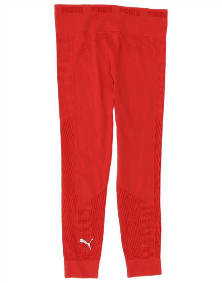 Leggings Capri grafici da donna UK 14 nylon rosso medio