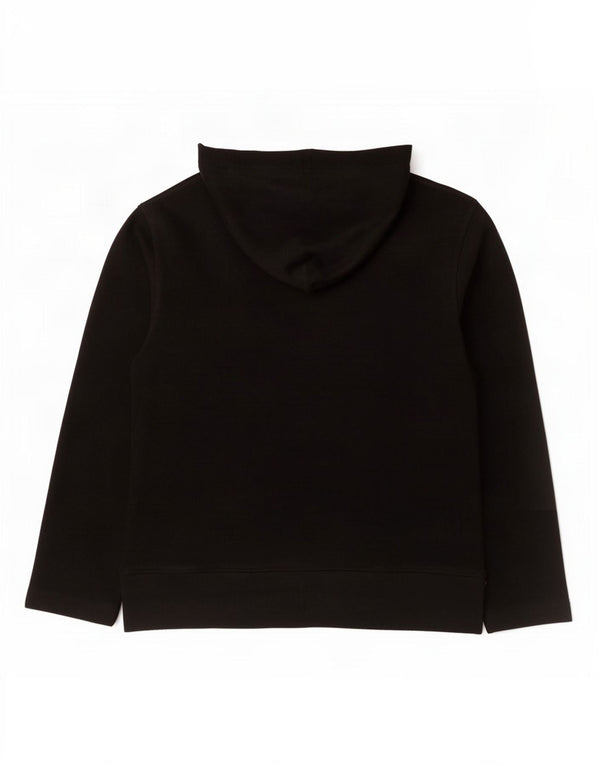 Laura Ashley Womens Hoodie Jumper UK 14 Medium Black Cotton