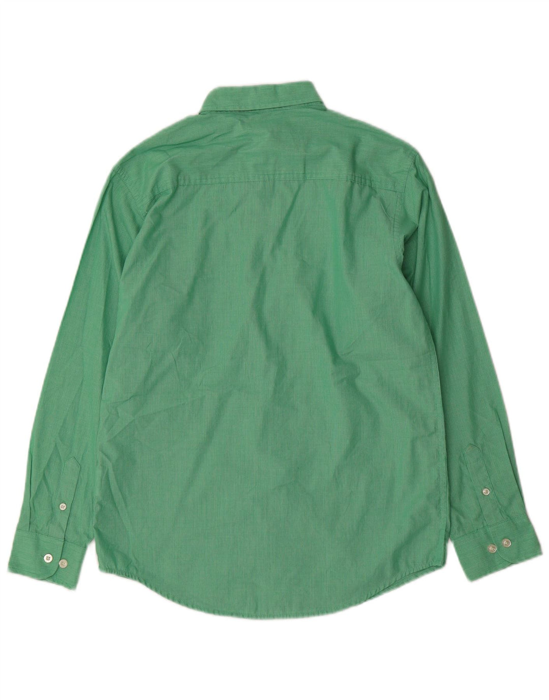 Camicia Izod Regular da Ragazzo 14-15 Anni Grande Cotone Gessato Verde