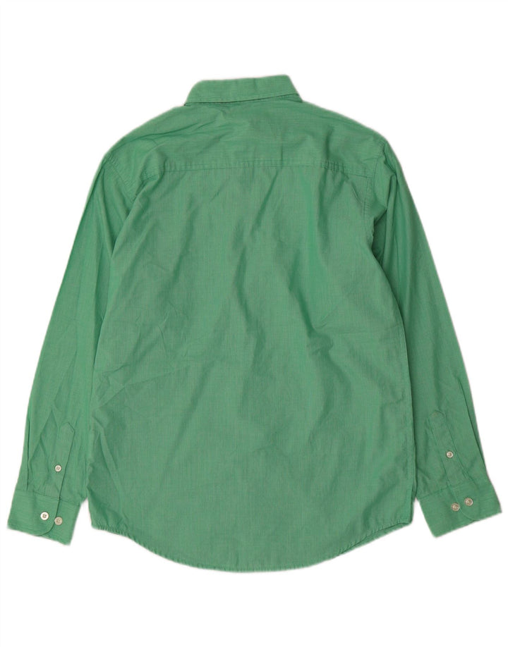 Camicia Izod Regular da Ragazzo 14-15 Anni Grande Cotone Gessato Verde