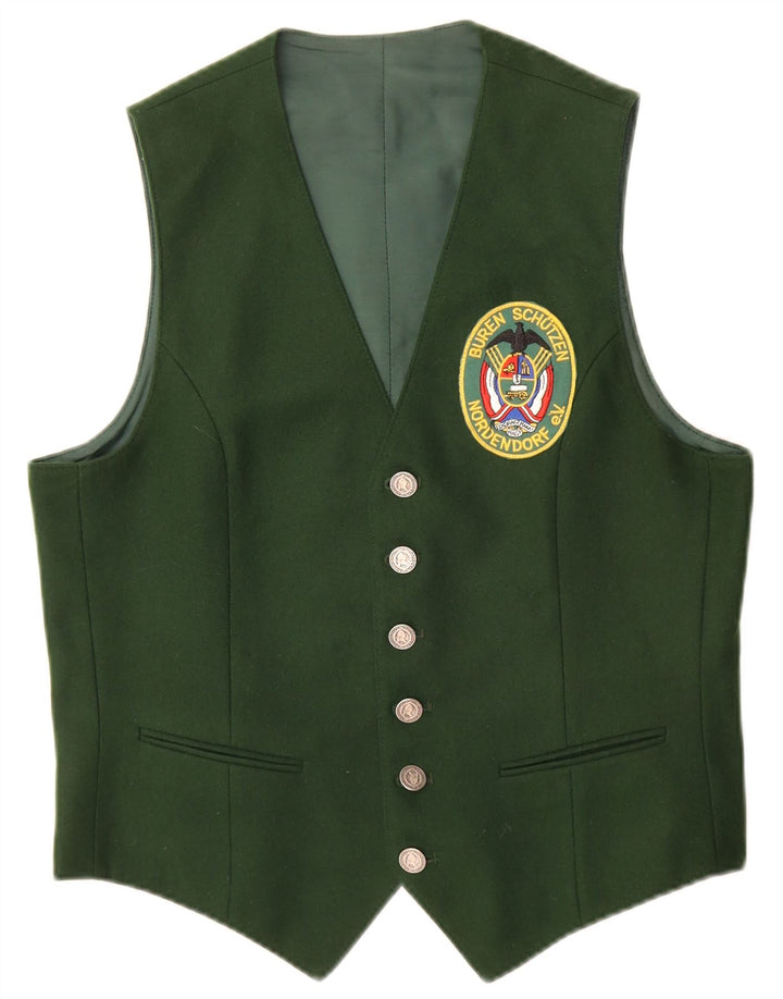 Gilet grafico da uomo vintage piccolo verde