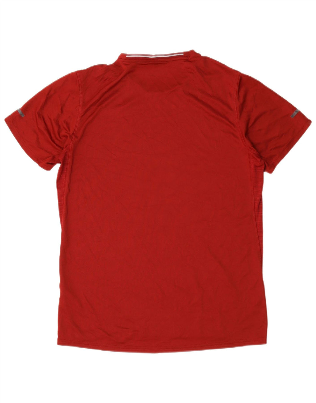 T-shirt Adidas Climalite da uomo Top in poliestere a righe rosse medie