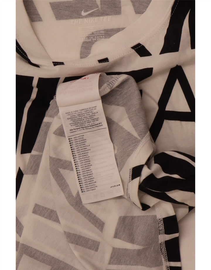 Canotta grafica NIKE per bambina 13-14 anni XL in cotone bianco