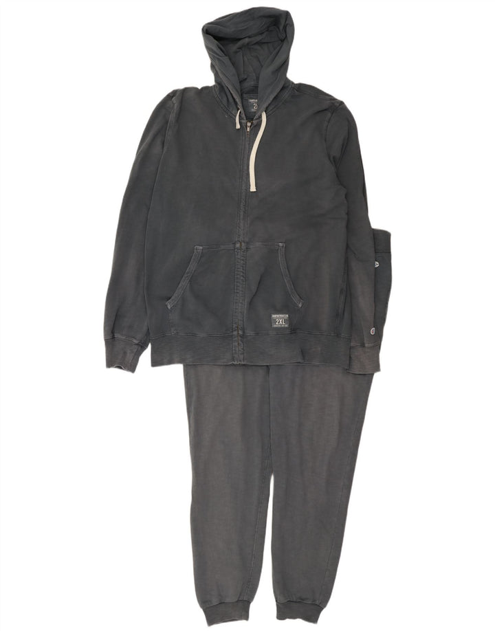 Tuta intera con cappuccio da uomo Champion 2XL Grigia