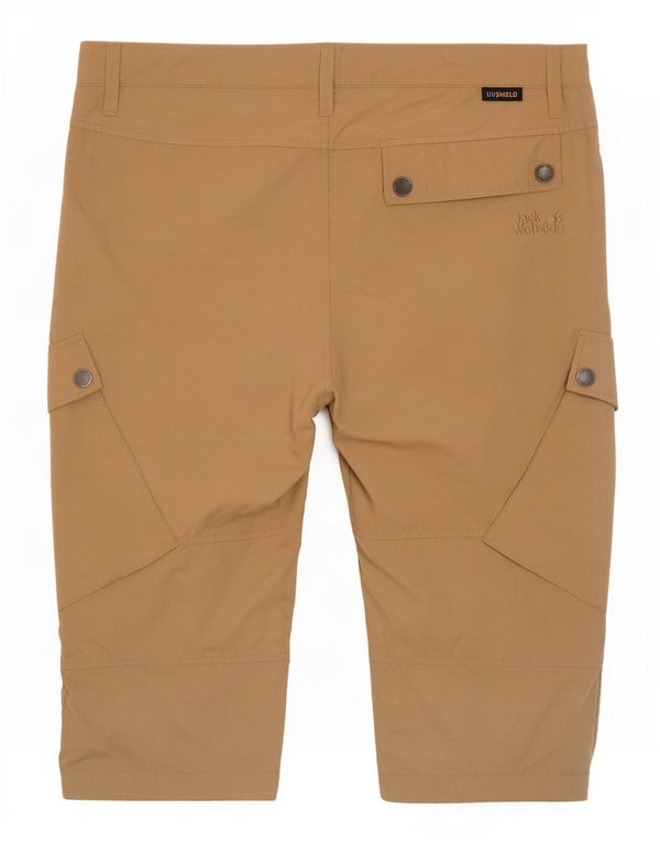Pantaloncini bermuda cargo da uomo Jack Wolfskin W34 Large Beige in poliammide