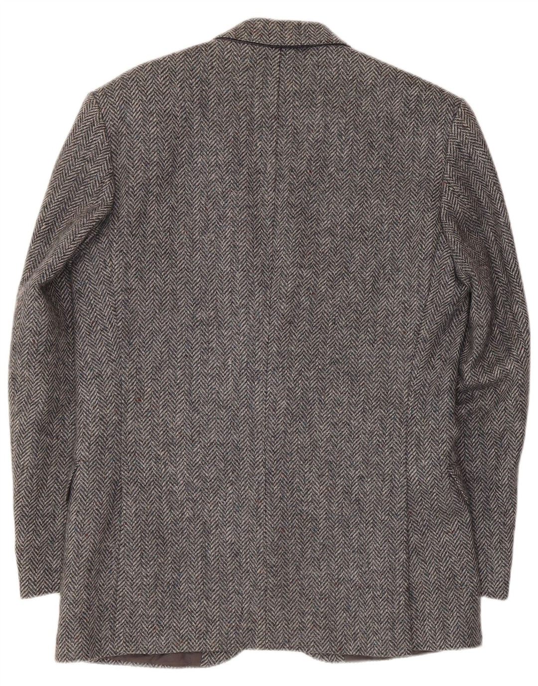 Giacca da uomo Wellington Donegal Tweed Blazer UK 38 Grigio medio a spina di pesce