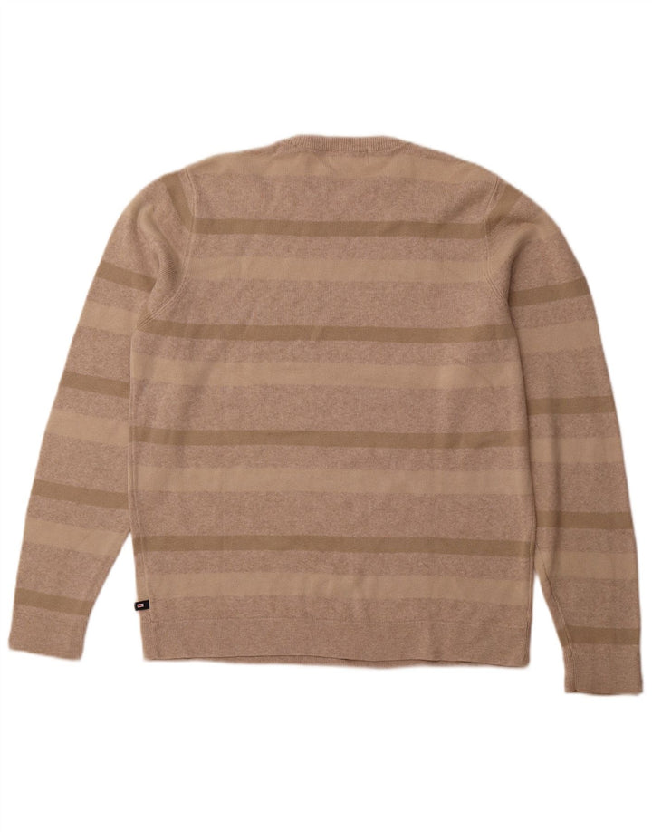Maglione maglione girocollo da uomo Marks & Spencer in cotone beige medio