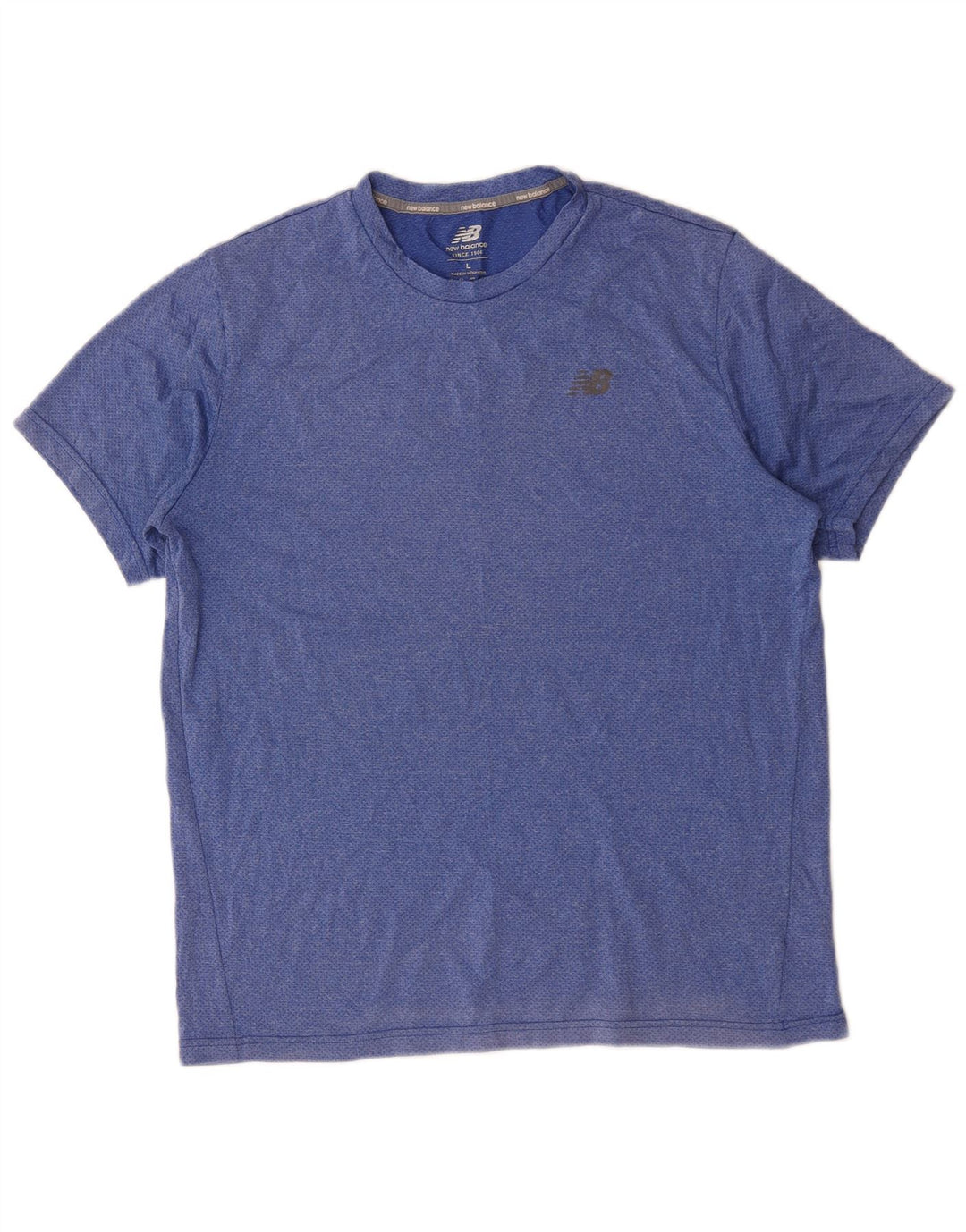 T-shirt da uomo New Balance Top grande in poliestere blu