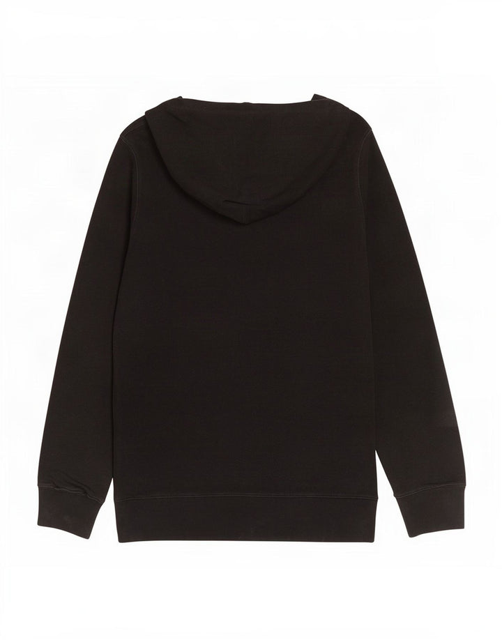 Maglione con cappuccio grafico da uomo Diesel grande in cotone nero