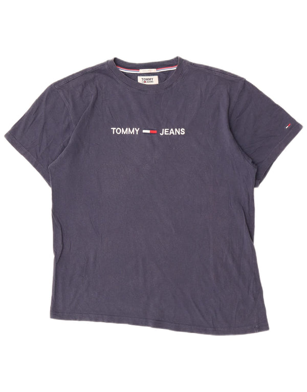 T-shirt grafica da uomo con vestibilità regolare Tommy Hilfiger Top Small Blu Navy