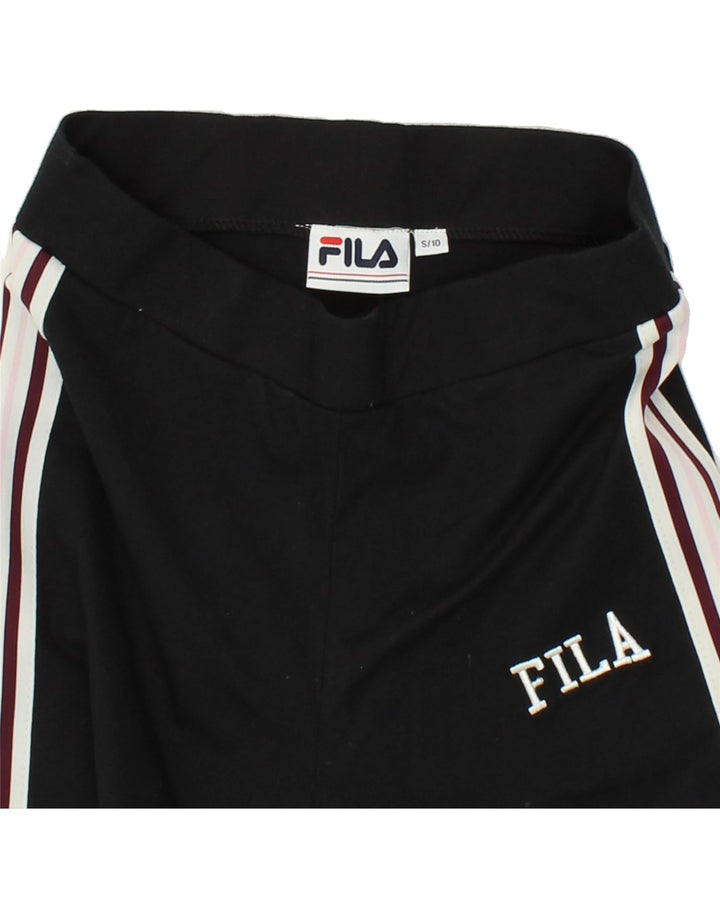 FILA Womens Leggings UK 10 Small Black Cotton Vintage Fila and Second-Hand Fila from Messina Hembry 