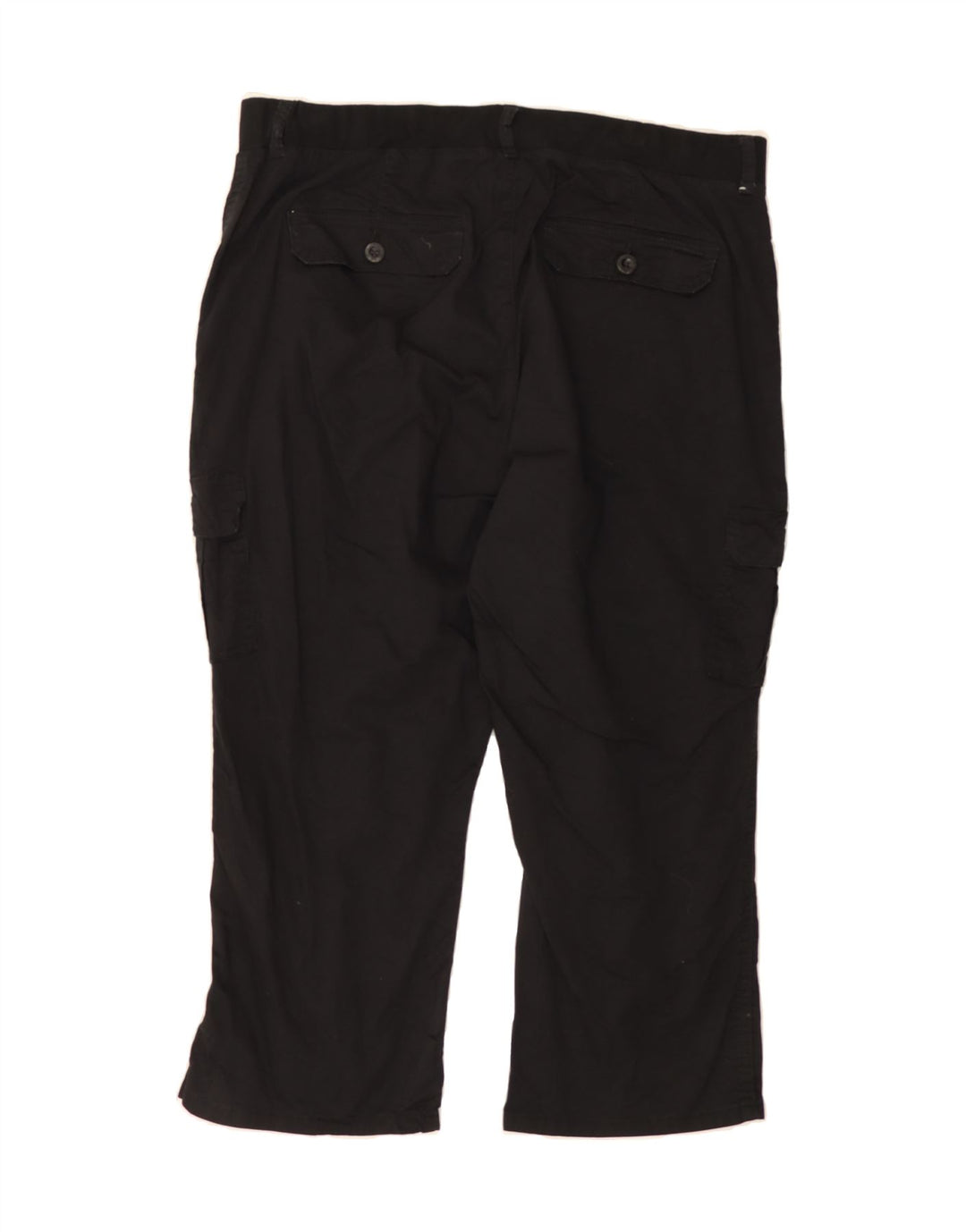 LEE Womens Mid Rise Relaxed Fit Cargo Capri Trousers W36 L23 Black Vintage Lee and Second-Hand Lee from Messina Hembry 