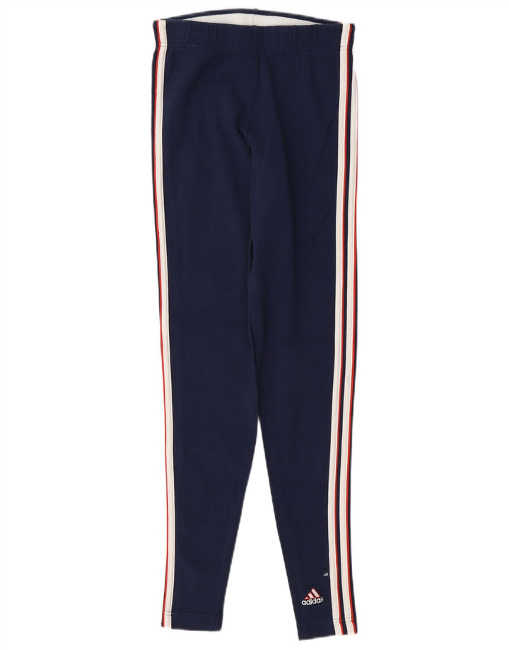 Leggings Adidas da donna UK 12 medio cotone blu navy