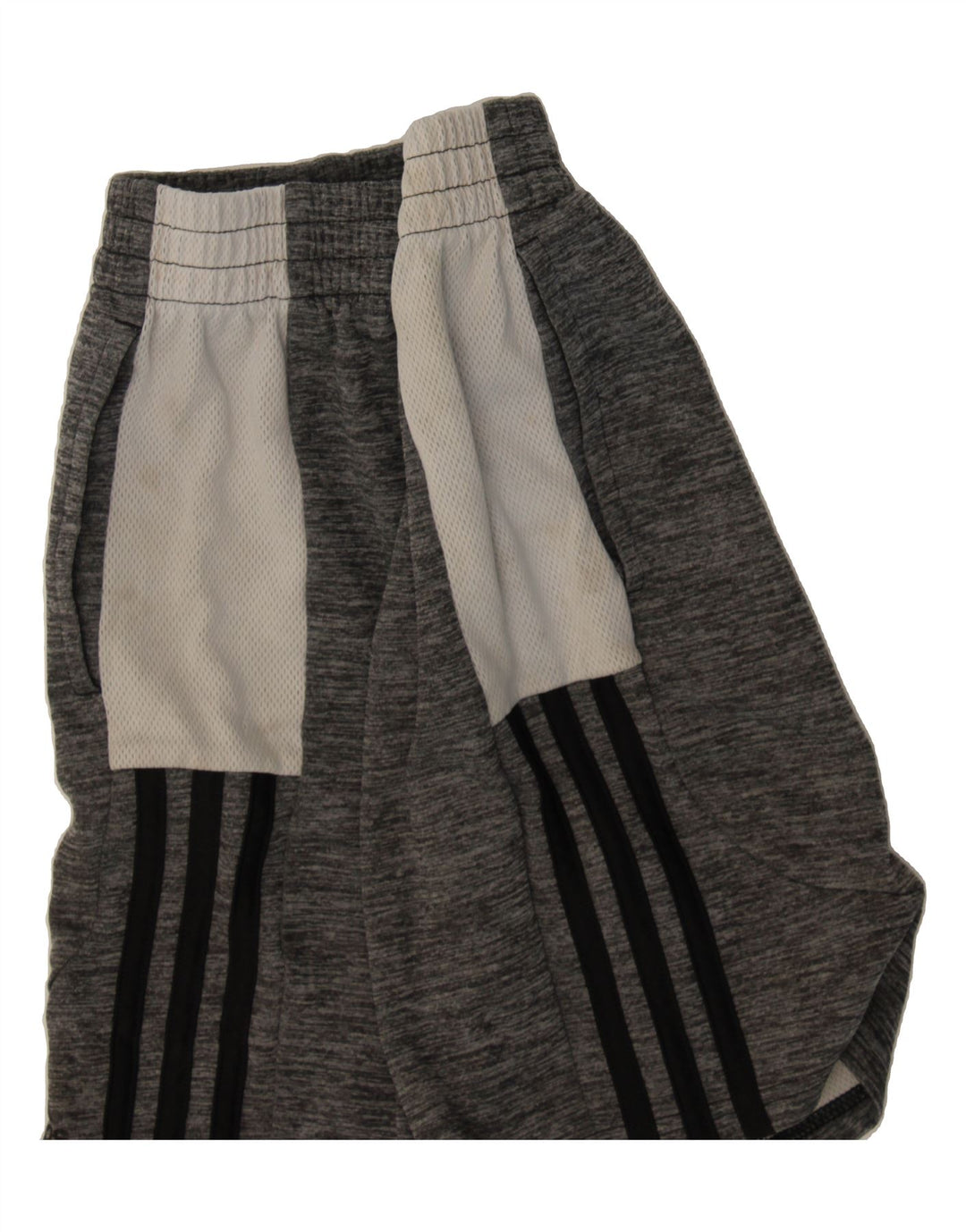 ADIDAS Boys Sport Shorts 10-11 Years Medium Grey Colourblock Polyester Vintage Adidas and Second-Hand Adidas from Messina Hembry 