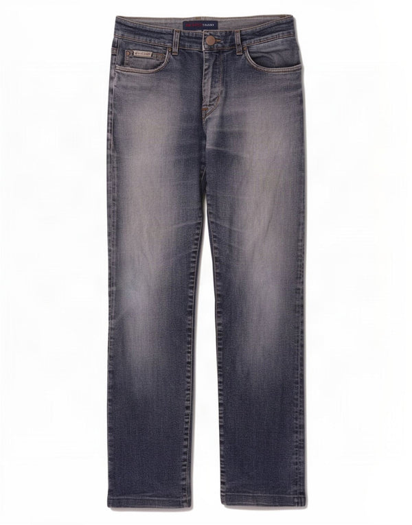 Jeans Dritti Donna Trussardi W28 L28 Blu Cotone