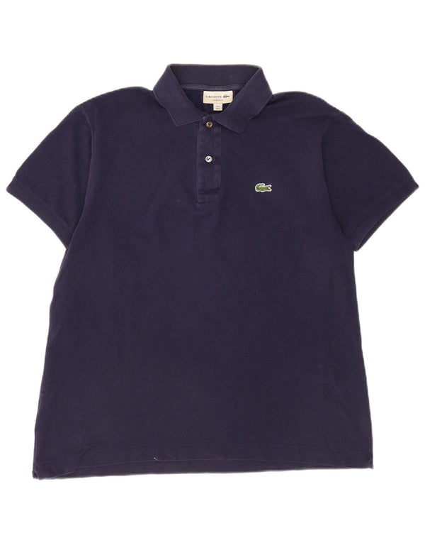 Polo da uomo Lacoste vestibilità classica taglia 5 grande in cotone blu navy