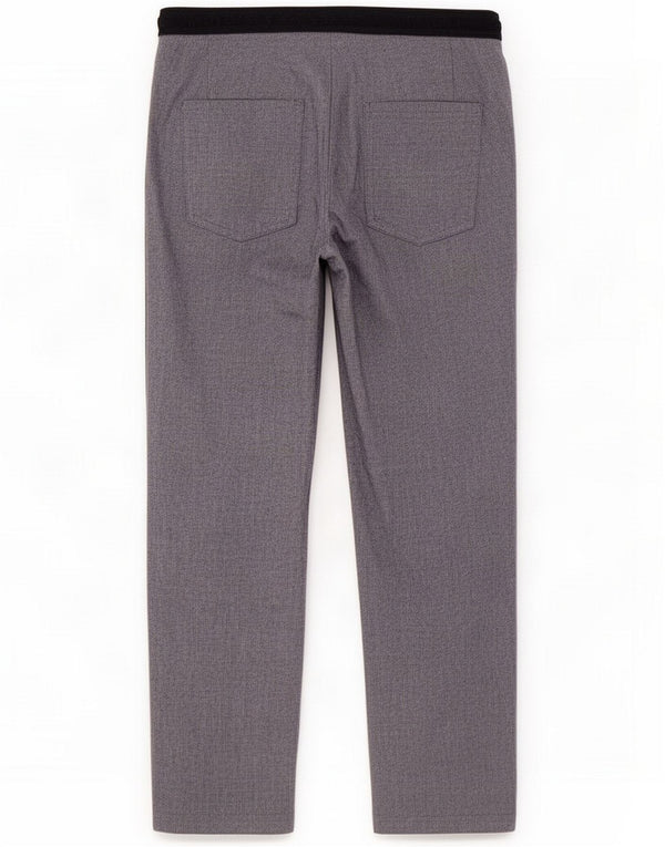 Zara Pantaloni chino affusolati a vita alta da donna XL W32 L27 Gessato blu