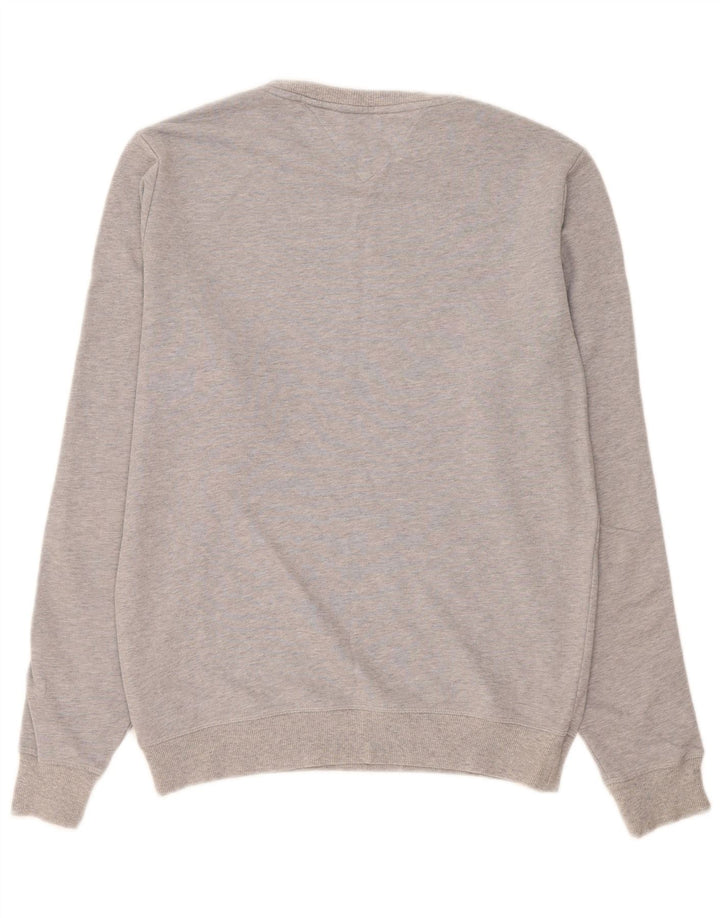 Felpa grafica da uomo Tommy Hilfiger Maglione grigio medio color block