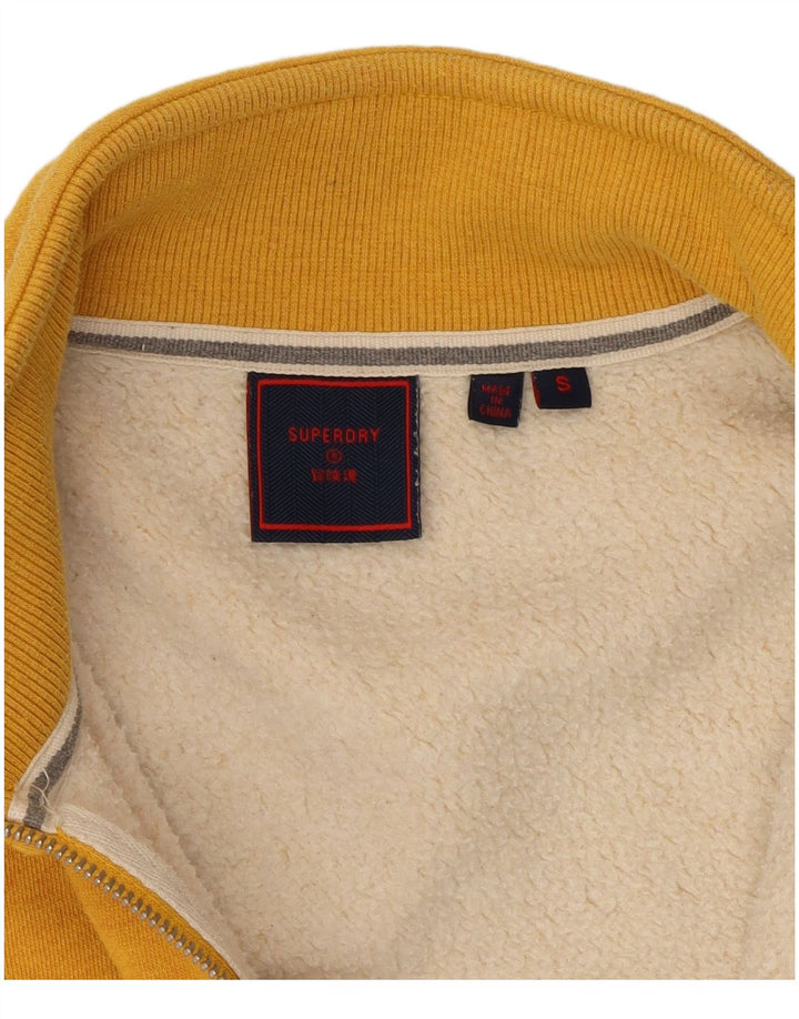 Giacca da ginnastica da uomo Superdry piccola in cotone giallo