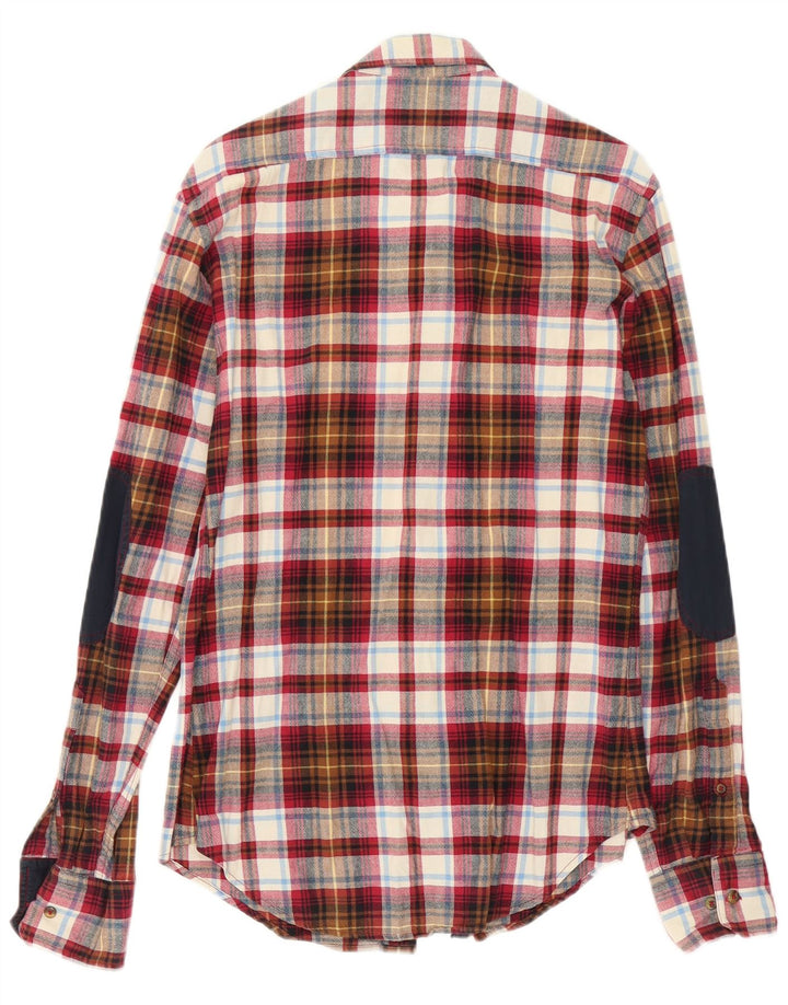 Camicia Zara da uomo in flanella di cotone a quadri multicolore medio