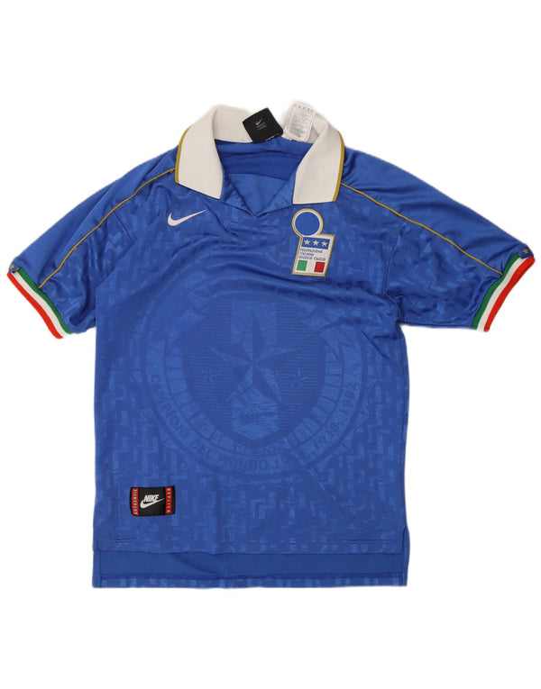 Maglia da calcio Nike Uomo Italia Soccer Home 1994-1996 Piccola in poliestere blu