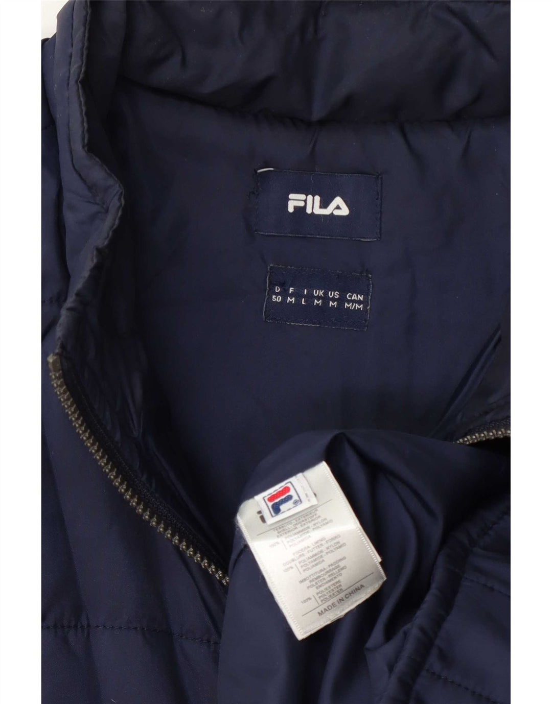 Giacca imbottita da uomo Fila UK 38 media blu navy in poliammide