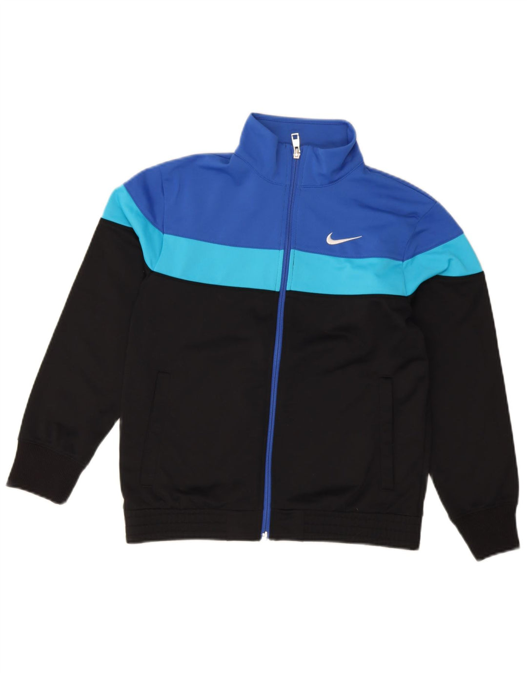 Giacca superiore della tuta da ragazzo Nike 12-13 anni Large Black Colourblock