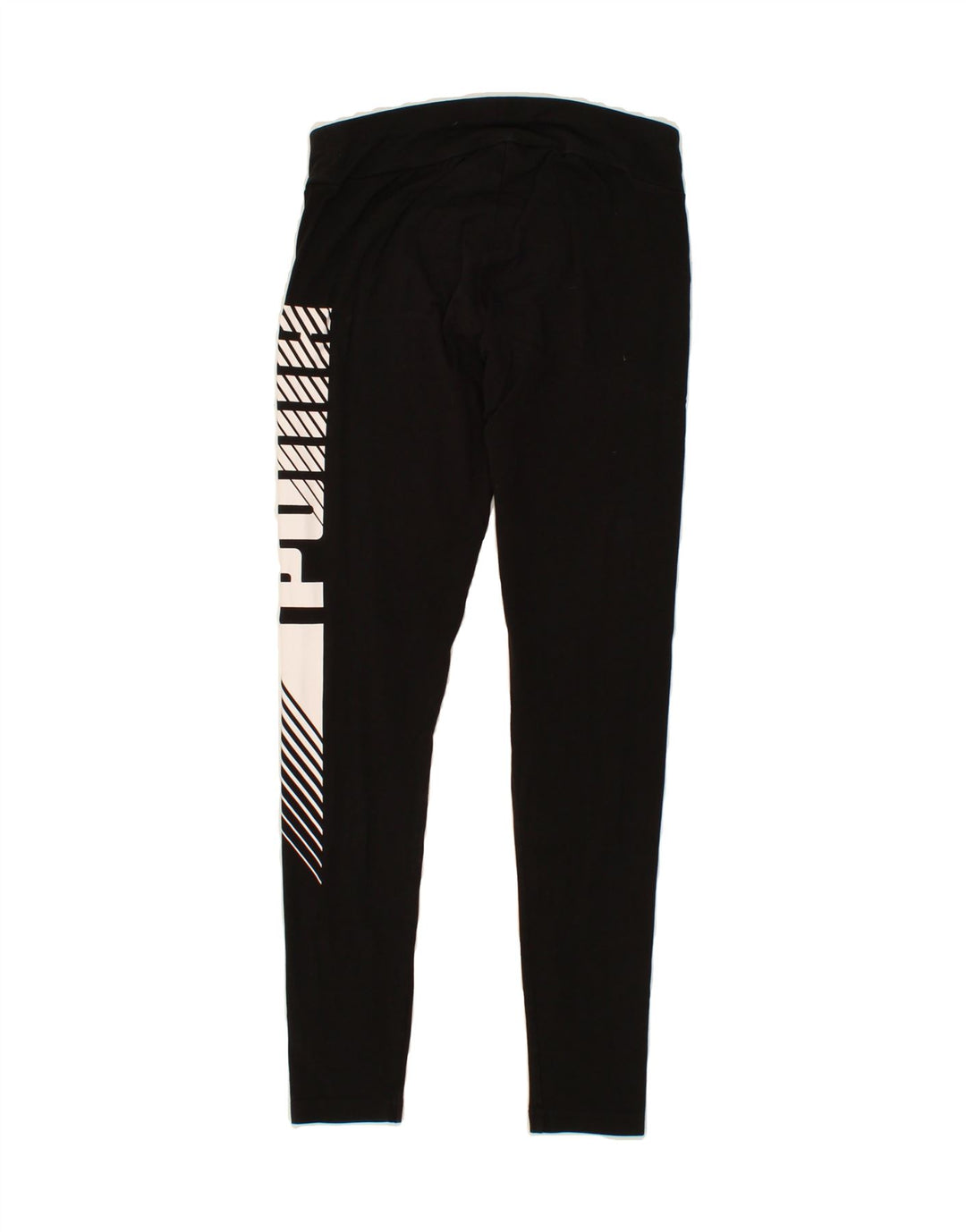 PUMA Womens Graphic Leggings UK 10 Small Black Vintage Puma and Second-Hand Puma from Messina Hembry 