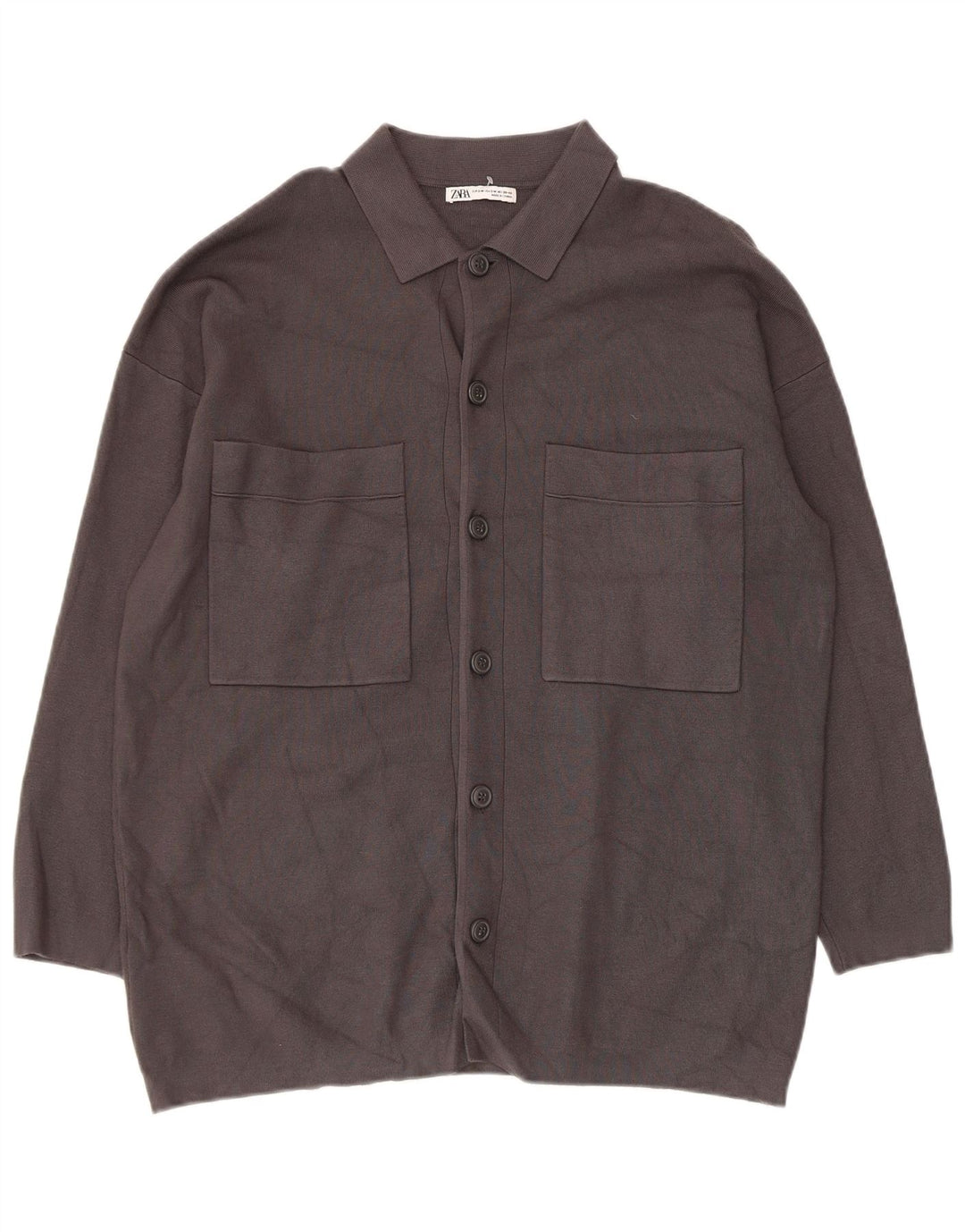 Maglione cardigan da uomo Zara piccolo grigio